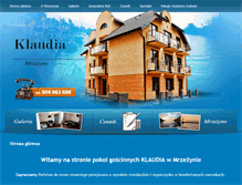 Tablet Screenshot of klaudia-mrzezyno.pl